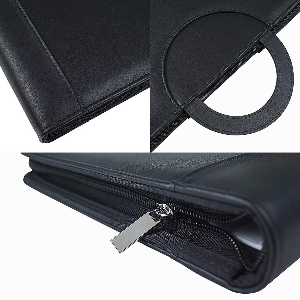 Portffolio Lledr Faux-5 Faux Leather Portfolio-5