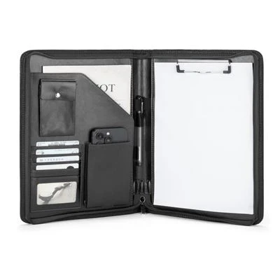 Hanfodion y Diwydiant Ffolder Portffolio Lledr
