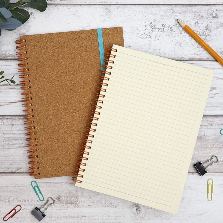 Cork Cover Spiral Journal