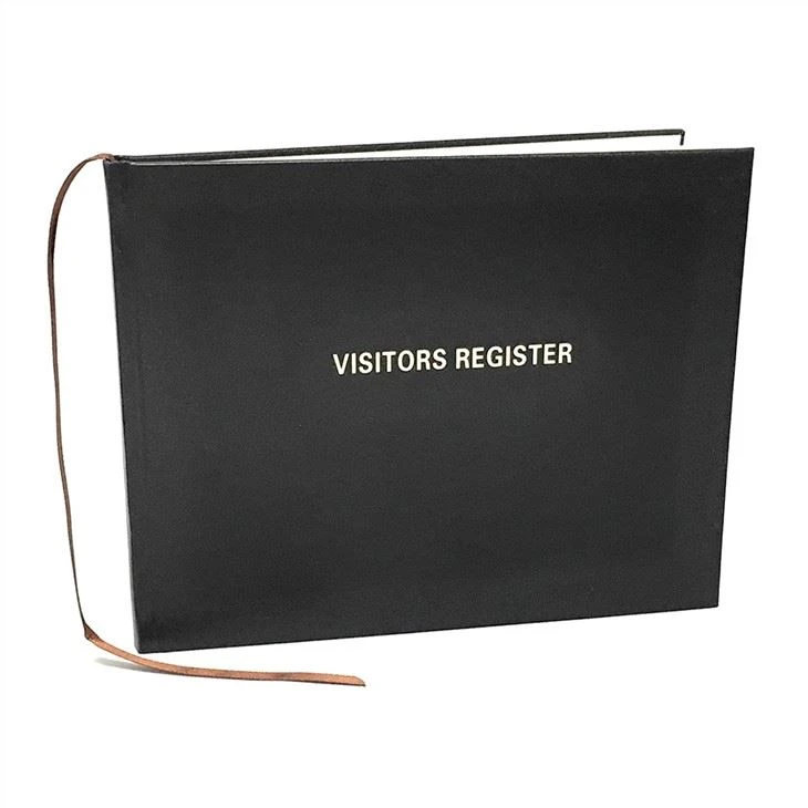 Leather Customized Guest Book